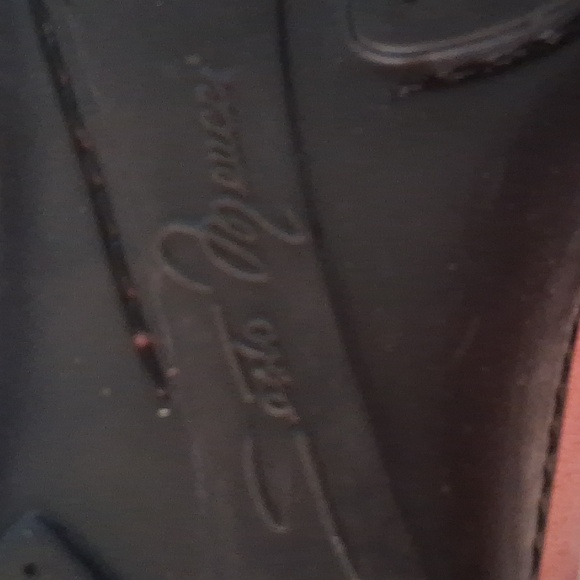 Pink Suede Loafers with Gold Chain Detail Size 8 - Picture 3 of 6